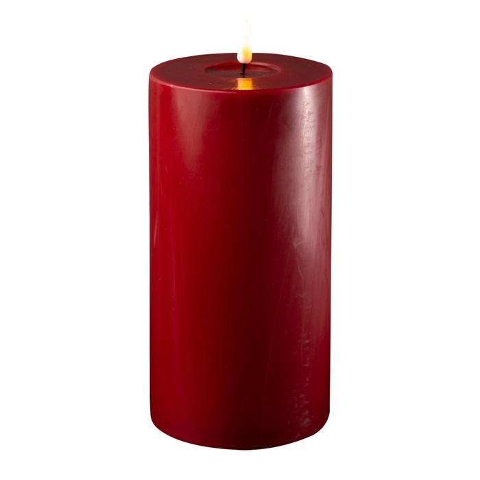 Bordeaux LED Candle D: 10 * 20 cm